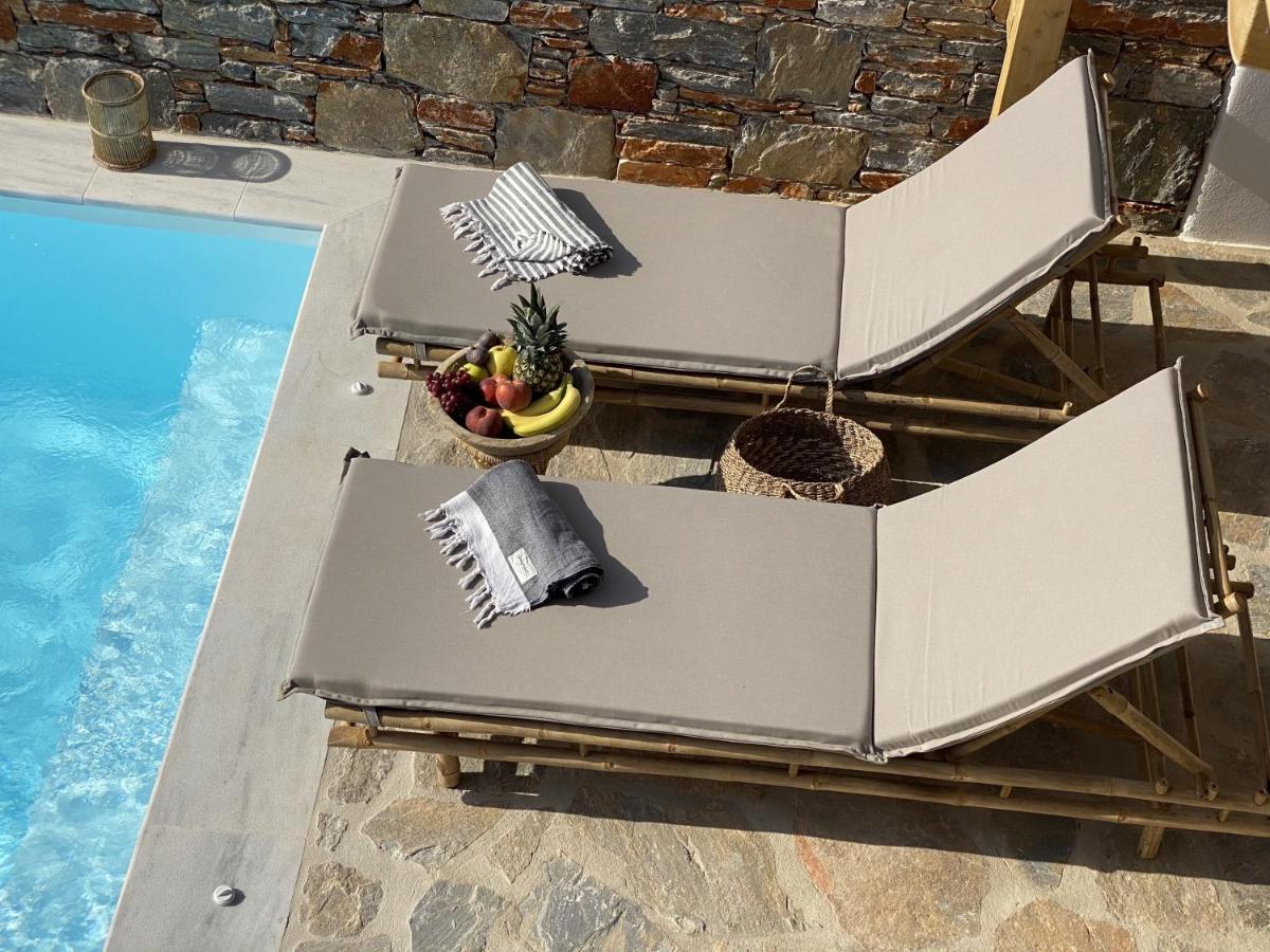 Villa Ypsilon Naxos - Luxury Holiday House With Amazing Sea View & Private Pool Agia Anna  Zewnętrze zdjęcie