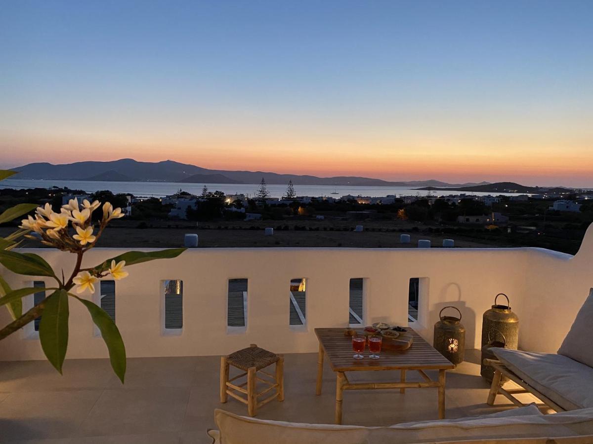 Villa Ypsilon Naxos - Luxury Holiday House With Amazing Sea View & Private Pool Agia Anna  Zewnętrze zdjęcie